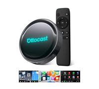 (2026 Nuovo) OTTOCAST P3 Pro CarPlay AI Box con Telecomando, 3-in-1 Wireless Adattatore CarPlay & Android Auto con Uscita HDMI, 8GB+128GB, Schermo Diviso, App Scaricare, per Auto con CP/AA Cablati