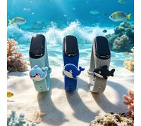 2026 Nuovo set da 3 pezzi di braccialetti elettronici LED per bambini serie oceano con ciondoli carini a forma di squalo, balena e delfino, display ora, data e cronometro, adatto per il ritorno a scuo