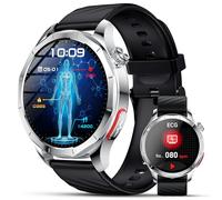 2026 Nuovo Smartwatch Uomo Con ECG/HRV/BMI,Per Android iOS (Argento)