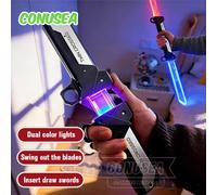 2026 Nuovo Spada Spada Laser Giocattolo Spada Luce Giochi per Bambini Giocattolo Luminoso a Doppia Lama per Adulti per Ragazzi Bambini Cosplay Interattivo