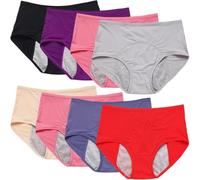 2026 Nuovo supporto per pavimento pelvico e biancheria intima a tenuta stagna, biancheria intima da donna a tenuta stagna per le donne, 8 pezzi., 7XL