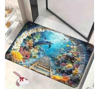 2026 Nuovo Tappeto Con Foro 3d,Il Cane Ha Paura Del Tappeto 3d,Tappeti Che Sembrano Un Buco,Motivo Con Illusione Ottica 3d，Tappetini Antiscivolo,Per Soggiorno (Stile E, 40*60cm(15.75*23.62in))