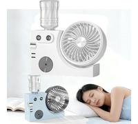 2026 Nuovo ventilatore da tavolo nebulizzante portatile USB ricaricabile, mini circolatore d'aria di raffreddamento da tavolo con nebulizzazione for uso estivo in camera da letto, dormitorio,(Blanc)