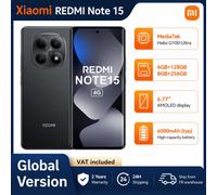 2026 NUOVO Xiaomi Redmi Note 15 Versione Globale Smartphone MediaTek Helio G100-Ultra Display AMOLED da 6,77' Fotocamera da 108MP Batteria da 6000mAh Ricarica Rapida 33W Doppi Altoparlanti NFC