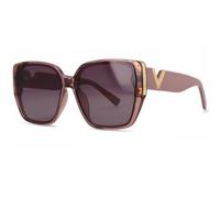 2026 Occhiali da sole a forma di V per le donne specchio retrò occhiali da sole per le signore occhiali da sole vintage occhiali da sole neri femminili, C5 Viola Grigio, Taglia unica