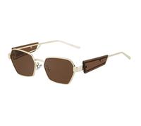 2026 occhiali da sole di moda per le donne occhiali da sole in metallo di lusso per le signore classico rettangolo guida occhiali UV400, marrone, taglia unica