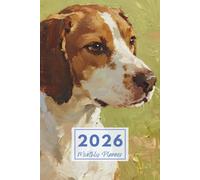 2026 Oil Painting Hound Artistry Monthly Planner: Plan Your Year with Canine Charm in Impressionistic Style