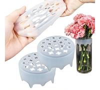 2026 - Organizer per fiori in silicone, flessibile, per vasi, riutilizzabile, per composizioni fai da te, steli floreali, mazzi di fiori (2 pezzi)