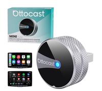 2026 Ottocast Mini Tube Adattatore Wireless CarPlay & Android Auto, Convertitore da Cablato a Wireless, Plug & Play, Riconnessione Rapida, per Veicoli con CarPlay o Android Auto cablato