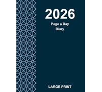 2026 Page a Day Diary: (Deep Ink) 8.25" x 11" | 1 day per page from Monday to Sunday | Large bold print | Space for appointments and things to do | ... seniors, students, visually impaired