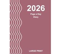 2026 Page a Day Diary: Muted Plum 8.25" x 11" | 1 day per page from Monday to Sunday | Large bold print | Space for appointments and things to do | ... seniors, students, visually impaired