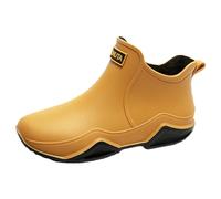 2026 paia di scarpe da pioggia per esterni, scarpe da acqua versatili, fondo spesso, comode, antiscivolo, scarpe in gomma per la cucina, per uomini e donne, cachi, 40 EU