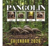 2026 Pangolin Calendar: Cute & Funny Animals Photos for Every Month