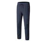 2026 Pantaloni cargo per uomo e bambina, caldi pantaloni invernali foderati in pile per sci all'aperto primavera estate, Blu, L