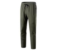 2026 Pantaloni cargo per uomo e bambina, caldi pantaloni invernali foderati in pile per sci all'aperto primavera estate, Verde militare, XS