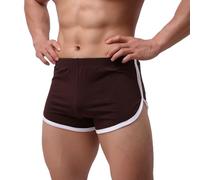 2026 - Pantaloni da uomo di fascia alta, da uomo, alla moda, casual, a vita bassa, divertente pigiama da uomo, caffè, XXL