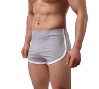 2026 - Pantaloni da uomo di fascia alta, da uomo, alla moda, casual, a vita bassa, divertente pigiama da uomo, grigio., M