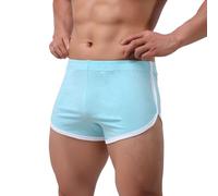2026 - Pantaloni da uomo di fascia alta, da uomo, alla moda, casual, a vita bassa, divertente pigiama da uomo, Celeste., L