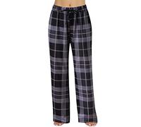 2026 Pantaloni Pigiama Casual In Pizzo Possono Indossare Essere Plaid Donna Primavera Fuori Casa Pantaloni Moda, Nero , L