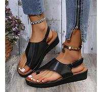 2026 Pantofole in Pelle da Donna Comoda Piattaforma Piatta da Donna Casual Morbida Clip per la correzione della Punta del Piede Sandalo Correttore borsite, Oro, US6/EU37