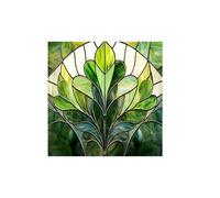 2026 - Pellicola adesiva statica per finestre, in PVC, 50 cm, colore verde, 50 cm