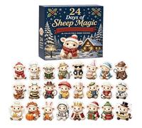 2026 Penguin Christmas Advent Calendarr 2D Acrylic Ornament | Celebrate The Holidays With A Cute 2D Acrylic Penguin Pendant. This 24-day Countdown On Your Tree, Wall, Or Door