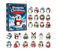 2026 Penguin Christmas Countdown Calendar, 2D Acrylic Penguin Decor | 24-Days Penguin Advent Calendars Ornaments | Cute Penguin Countdown Ornaments For Kids, Collectors, Tree, Home Party