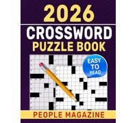 2026 People Magazine Crossword Puzzle Book Easy To Read: Friendly, Accessible Challenges for All Experience Levels
