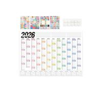 2026 Pianificatore A Muro - Grafico Di Studio Annuale Grande | Pianificatore A Muro 'intero Anno | 2026 Grafico Del Programma Di Organizzatore Di Grandi Dimensioni | Grande Calendario Murale | Per