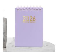 2026 Pianificatore, Notebook Compact Daily Organizer & Spiral Bound, cartella di lavoro tascabile per la ricerca sulle note di schizzi, fornitura di articoli di cartoleria per gli studenti che lavoran