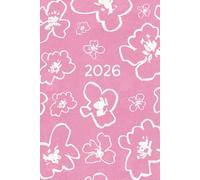 2026 Pink Floral Journal: 6x9 Lined Notebook: Aesthetic Sketchy White Flowers Diary | Cute Preppy Coquette Style Planner for Women, Teen Girls & Students | New Year 2026 Gift