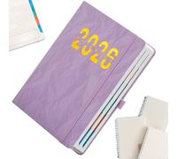 2026 Planner - 21x14.5x2cm A5 Notebook Waterproof Cover With Tab | Consistent Monthly Planner 2026 Calendar Book,for Home School College Office Appointment Academic Planning Women Men Christmas