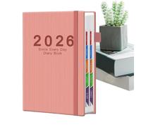 2026 Planner A5 Planning Agenda Notebook con Tabs Yearly Planner 2026 for Organizing To-Do List Home School Offices Classroom Meeting Room Studio Daily Weekly Schedule