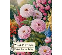 2026 Planner Extra Large Print: Monthly Calendar with USA Holidays and Weekly Organizer for Women with Impaired Vision