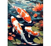 2026 Planner: Koi Fish Pond - Dated Weekly and Monthly Page Views With Space For Notes