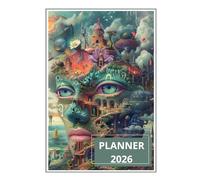 2026 Planner - Minimalist. Weekly and monthly views, goals, budget, and productivity tools.: 12-month Organizer for work and everyday life · Monday ... Motivational quotes. Task completion grid