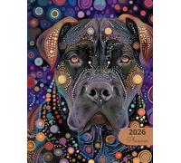 2026 Planner: Mosaic Dogs Cane Corso: Stylish Weekly and Monthly Organization