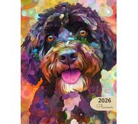 2026 Planner: Mosaic Dogs Portuguese Water Dog: Stylish Weekly and Monthly Organization