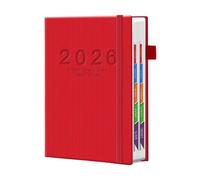 2026 Planner Notebook - A5 Planning Organizer, Tabbed 2026 Calendar with Dividers, Paper Divider Pages, Portable Stationery Planner, Productivity Monthly Schedule for Home School Office Meetings