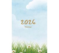 2026 Planner, Weekly and Monthly Planner with Notes, Jan 2026 - Dec 2026, Agenda Planner Book, Size, e.g., 6" x 9", Perfect for School, Office, Home - Serene Sky & Daisy Theme
