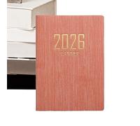 2026 Pocket Planner - Pocket Size Imitation Leather A7 Daily Schedule Book | Planning Paper Calendar Yearly, Time Management Tracking, Goal Setting | Tiny Planner Work School Business Travel Use