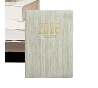 2026 Pocket Planner - Pocket Size Imitation Leather A7 Daily Schedule Book | Planning Paper Calendar Yearly, Time Management Tracking, Goal Setting | Tiny Planner Work School Business Travel Use