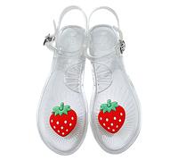 2026 Produttore di Scarpe da Donna Trasparente Jelly Shoes Donna Pantofole Piatte Estate Pantofole Spiaggia Gelatina, Cl2, 38.5 EU