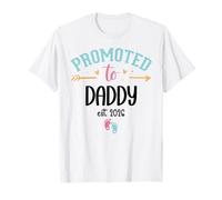 2026 Promoted to Daddy EST 2026 Dad First Time Father to Be Maglietta