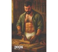 2026 Queer Planner: Muscle Bear Carpenter in Tighty Whities | Gay Beefcake Weekly Organizer with Positive Affirmations