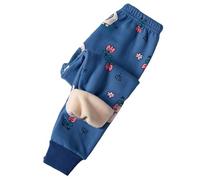 2026 - Ragazzi Ragazzi Ragazzi Autunno Stile Cartoon Stampe Pantaloni Elastici per Bambini Pantaloni Invernali Set Bambino Ragazza, Blu scuro, 7-8 Anni