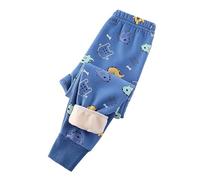 2026 - Ragazzi Ragazzi Ragazzi Autunno Stile Cartoon Stampe Pantaloni Elastici per Bambini Pantaloni Invernali Set Bambino Ragazza, Azzurro, 3-4 Anni