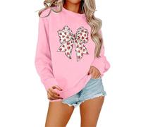 2026 Regalo di San Valentino God Is Greater Than The Highs And Lows Felpa Donna Pullover Manica Lunga Grafica Top, rosa, L