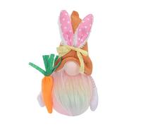2026 Regalo Old Home Man Flower And Gnome Faceless Spring Bunny Doll Easter Bunny Easter Ornamento Desktop Ornamento (E, taglia unica)