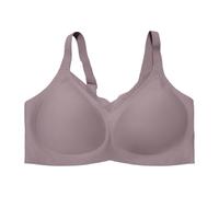 2026 - Reggiseni da donna senza anelli in acciaio, biancheria intima senza cuciture, grandi, comodi reggiseni con valutazione europea e stile ascensore, grigio., 3XL